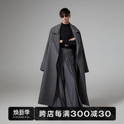 INSOMNIA秋冬设计款高级感超大廓形oversize浴袍羊毛大衣外套男女