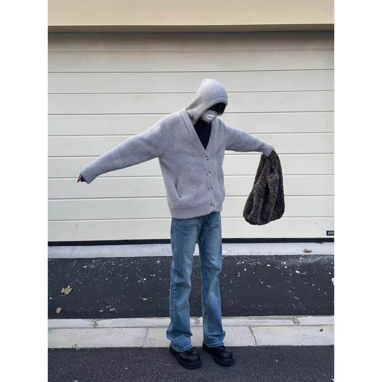 ZXRN 水洗cleanfit做旧直筒微喇宽松微弹基础休闲517牛仔裤男女