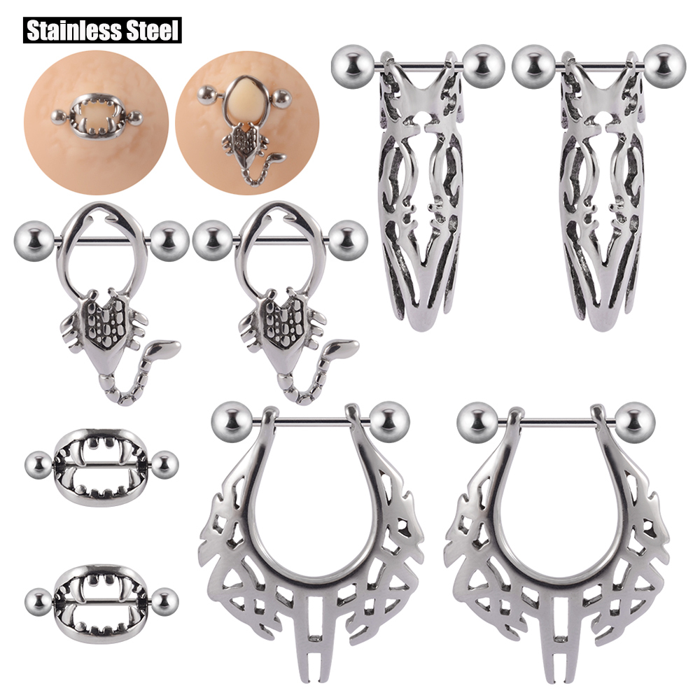 旅悦 欧美性感潮流钛钢动物造型14G/1.6MM乳环乳钉乳头钉饰品男女