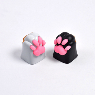 HolyOOPS 猫爪金属硅胶键帽 机械键盘可爱女生喵爪情人节原创礼品