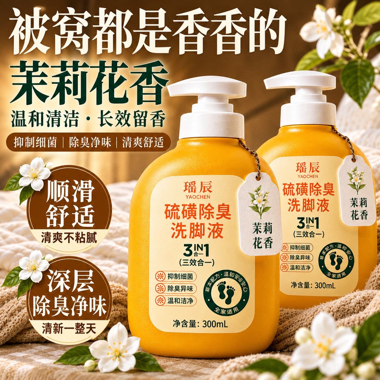 青少年儿童专用杀洗脚液去除嗅出汗止汗抑味气泡沫菌真足浴包h9