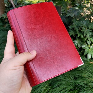 小号便携A6软皮面可拆卸活页笔记本记事本手账本横线方格家庭理财记账本日周计划本网格本随身携带空白小本子