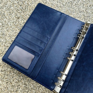 DIY自由组合9孔B5豪华高档办公笔记本记事本可拆卸活页本会议记录教师听课备课本理财记账日周计划本文具定制