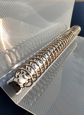 20孔26孔30孔透明塑料活页夹子高透PP夹大号A4收纳夹文件夹装订夹金属夹可拆卸记事本外壳封面手账封皮防水