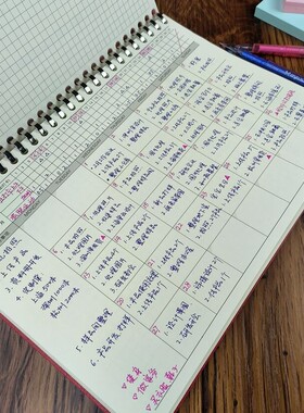 单面月计划本 B5自填日期2026年效率手册活页可拆卸时间管理日程本办公大号自律打卡笔记本日计划工作小秘书