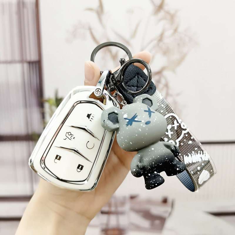 适用凯迪拉克钥匙套ct5 xt5 xt4 xts ct6 atsl srx壳包扣男女高档,汽车用品/电子/清洗/改装,车用钥匙包,淘宝优惠券,粉丝福利购,淘宝优惠卷
