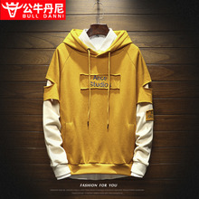 BULL DANNI/公牛丹尼男士长袖卫衣男2019时尚连帽卫衣秋装外套男