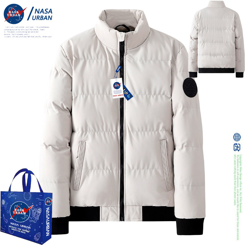 NASAURBAN联名款潮牌新款棉衣男女款冬季加厚棉袄外套潮流ins棉服