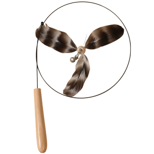 猫玩具自嗨解闷神器钓鱼竿逗猫棒替换头耐咬猫咪磨牙玩具宠物用品