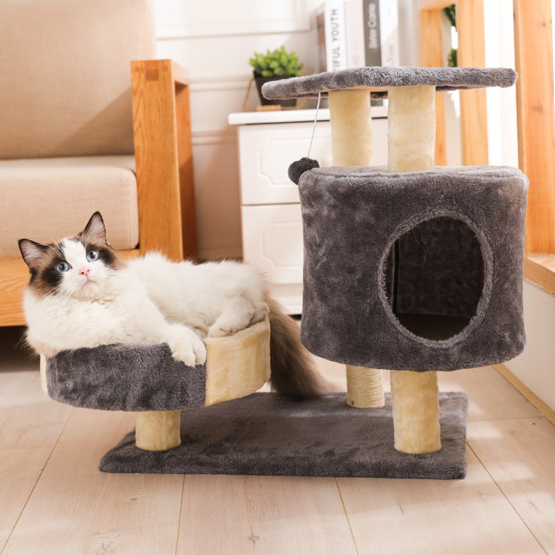 猫爬架猫窝猫树一体小型实多层木多功能宠物猫玩具自嗨小猫咪用品|msdalam kategori haiwan peliharaan/makanan haiwan dan bekalan, Cat/Mainan anjing, rangka mendaki Cat - dari Buy2taobao.com untuk memberikan perkhidmatan ejen Taobao profesional membeli