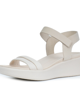 ECCO爱步 FLowt Wedge LX凉鞋女牛皮坡跟一字带凉鞋柔畅 273303