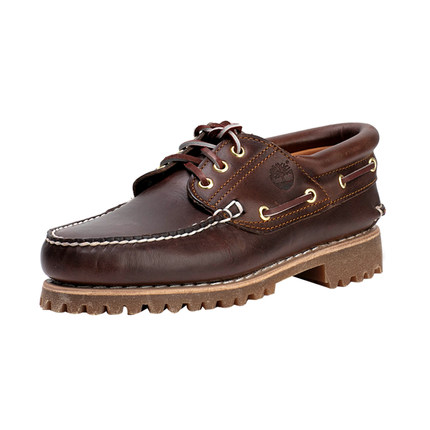 【520礼物】Timberland添柏岚透气低帮男牛皮休闲手工船鞋30003W
