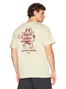 TNF北面男女款Cartoon风格宽松舒适T恤休闲短袖NF0A8C30