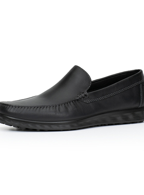 ECCO爱步商务休闲皮鞋男牛皮乐福鞋轻巧莫克 540514