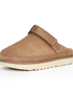 UGG女士新款一脚蹬凉鞋凉拖舒适休闲包头平底拖鞋1138252