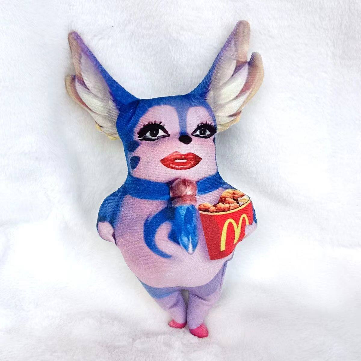 monki抽象胖猫梦奇胖龙王者梦奇玩梗搞笑丑玩偶公仔超萌