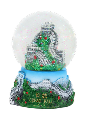北京旅游纪念品长城水晶球模型