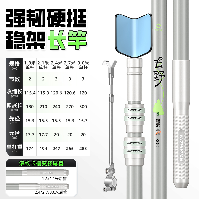 渔之源钓鱼炮台支架鱼竿架大物鱼竿支架钓箱台钓地插碳素架杆手竿