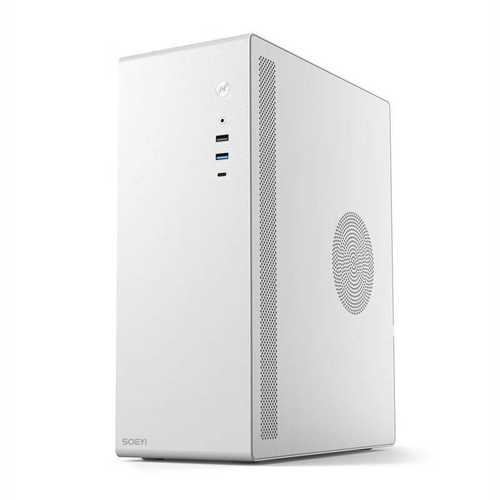 硕一/soeyi商务办公家用台式机电脑主机箱U200迷你小机箱麻雀V100