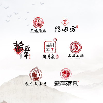 原创logo设计商标公司起名店标vi品牌字体白酒商标茶叶店标字体lg