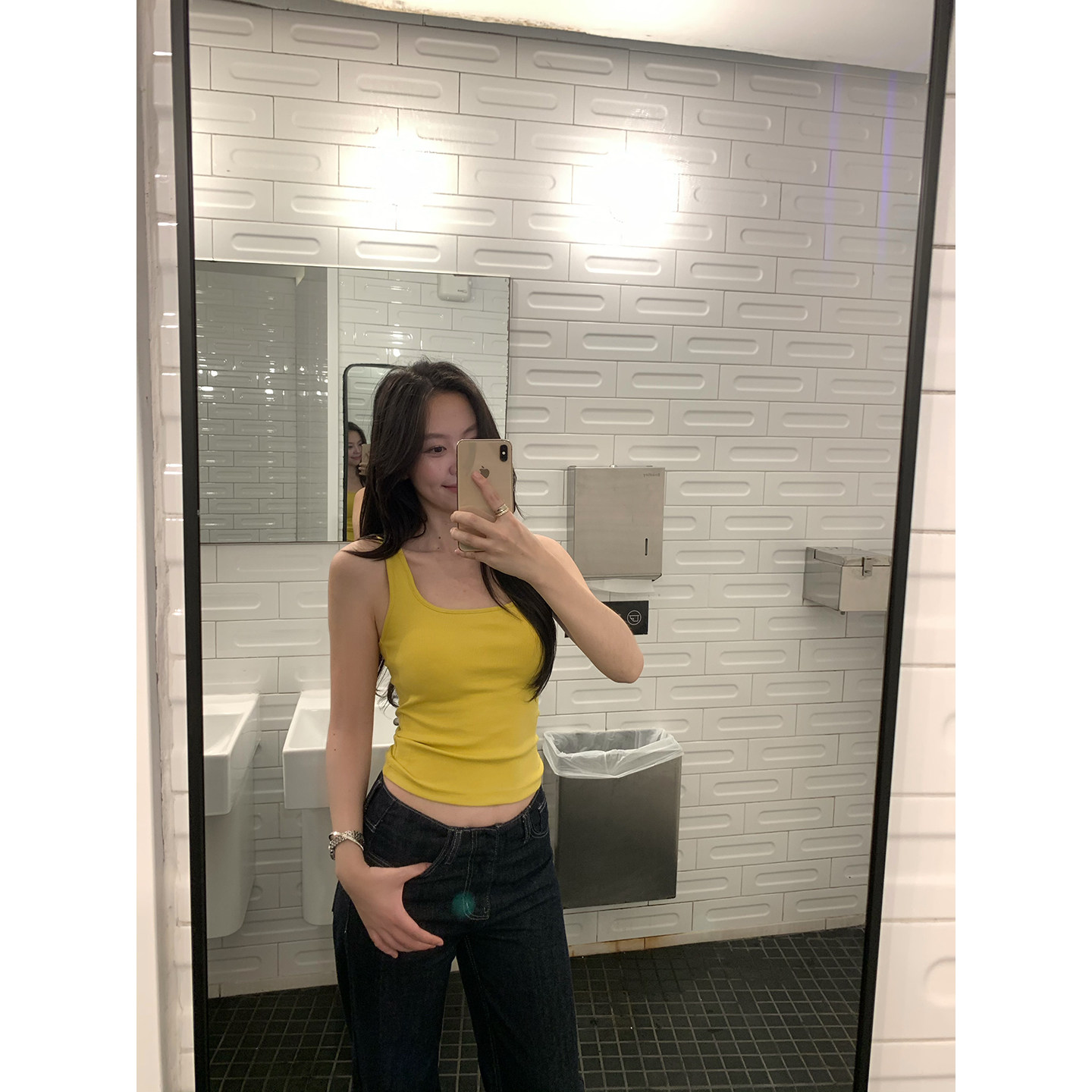 daydayicy实穿top带胸垫运动吊带背心女夏季内搭百搭修身U领上衣