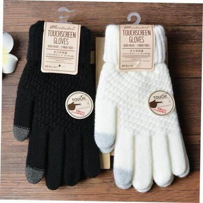 Women's Cashmere wool Knitted Gloves Winter Warm thi