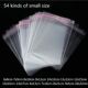 Clear Gift Self Sealing 100pcs Bags adhesive Plastic Jewelry