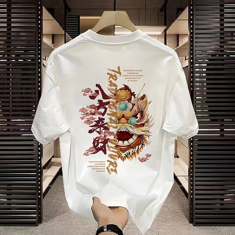 外贸出口尾货清仓捡漏~夏季短袖T恤男装女装潮牌纯棉上衣服宽松