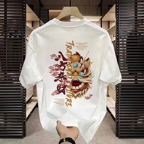 外贸出口尾货清仓捡漏~夏季短袖T恤男装女装潮牌纯棉上衣服宽松