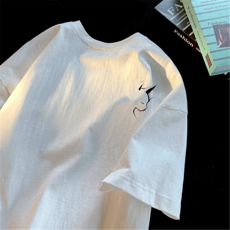 外贸出口尾货清仓捡漏~夏季短袖T恤男装女装纯棉半袖宽松上衣服潮
