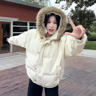 2025超火巨好看的冬装外套棉服女加厚保暖韩系小个子短款情侣棉袄