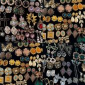 银针中古vintage镶钻蛇形耳钉女小众个性 耳环轻奢高级感气质耳饰