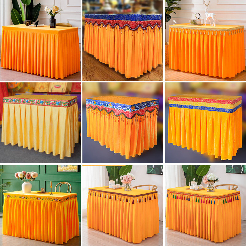 旗云绣品定制供桌神位桌套佛台八仙桌台布桌罩桌套桌裙桌围供桌布