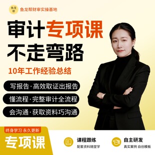 审计鱼帮主-专项审计（经责/尽职调查/清产核资/所得税汇算清缴）