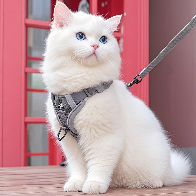 蓬牧猫咪牵引绳防挣脱