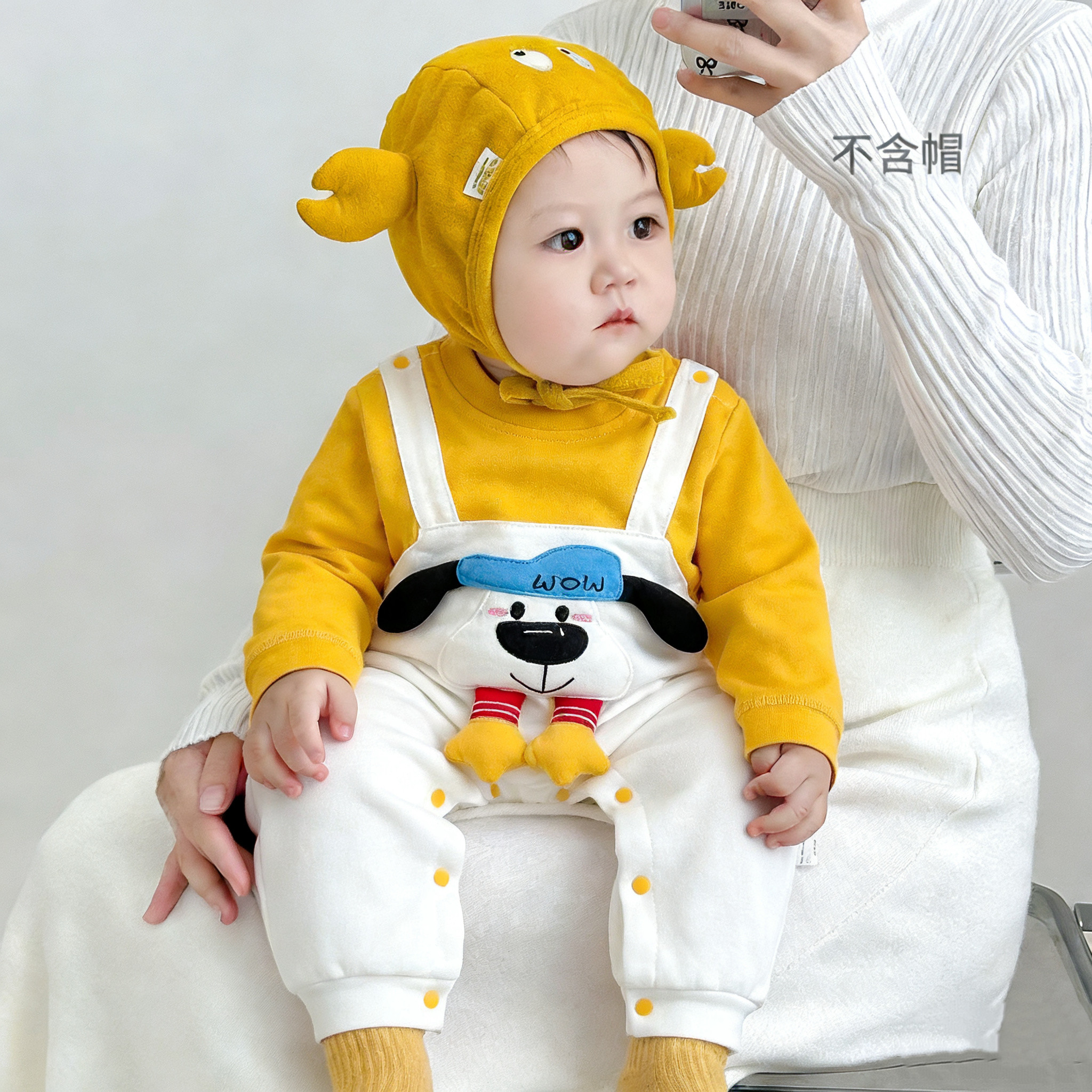 婴儿衣服春秋哈衣纯棉长袖薄款男宝宝可爱新生儿连体衣女夏季睡衣