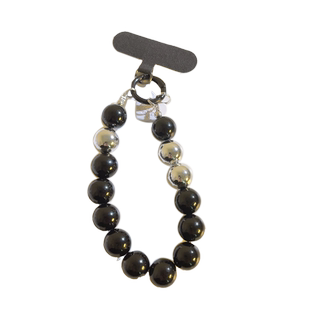 个性ins混搭撞色大珠珠手链适用于手机壳创意新款挂链苹果华为小米手提手拎OPPO/VIVO百搭男女款便携手环钥匙