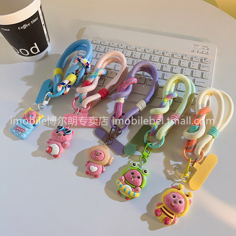卡通LOPPY露比吊坠编织尼龙挂绳