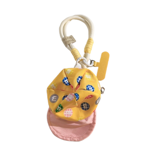 潮流个性收纳M豆帽子包编织尼龙挂绳适用于手机壳创意ins百搭男女款零钱袋钥匙扣耳机套挂件便携腕带手环防摔