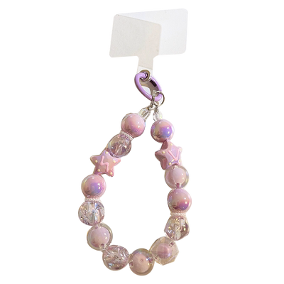 紫色星星少女心串珠手链条