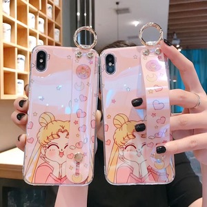美少女战士vivoz1手机壳Z5蓝光手腕带z5x/z3i全包边软壳x9/x20可爱卡通y93/y97粉色少女心Y3/Y85趣味y7s女款