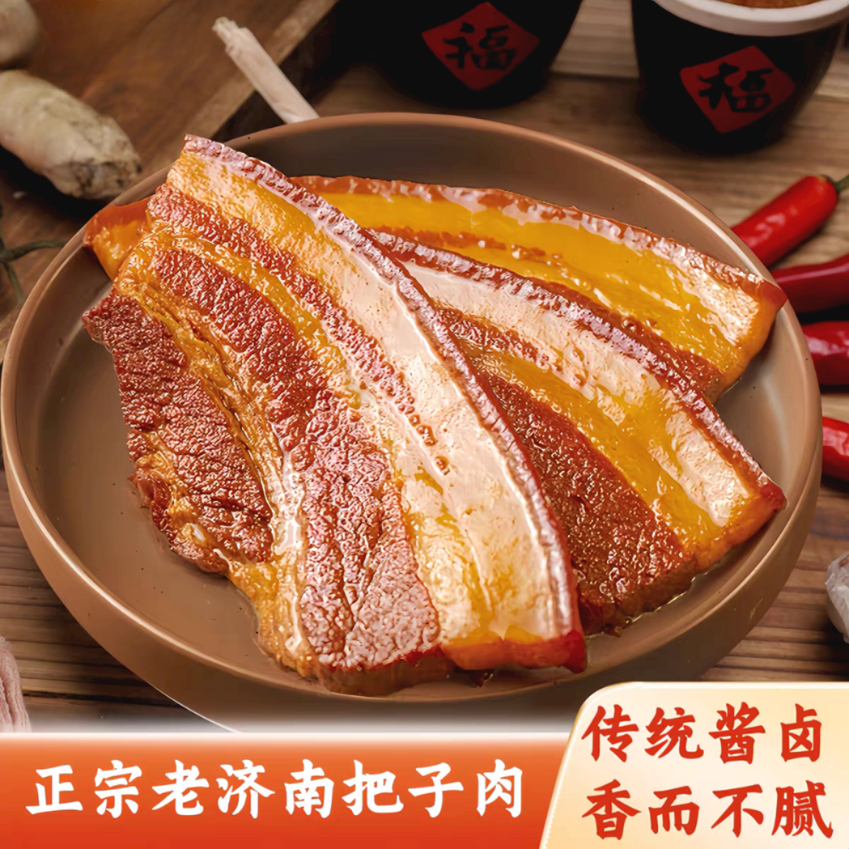把子肉山东特产熟食半成品卤味下酒菜肉食开袋加热即食老济南徐州