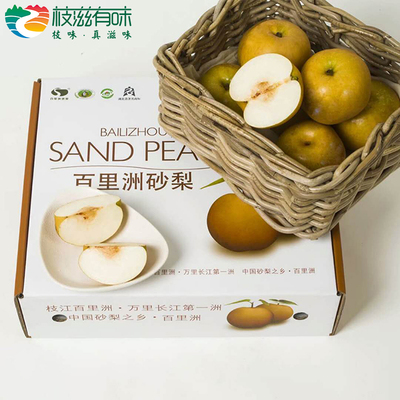 枝滋有味翠冠梨百里洲砂梨湖北