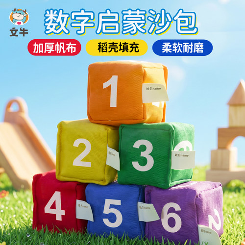 数字沙包儿童小学生专用幼儿园加厚扔丢手工投掷游戏道具认知启蒙