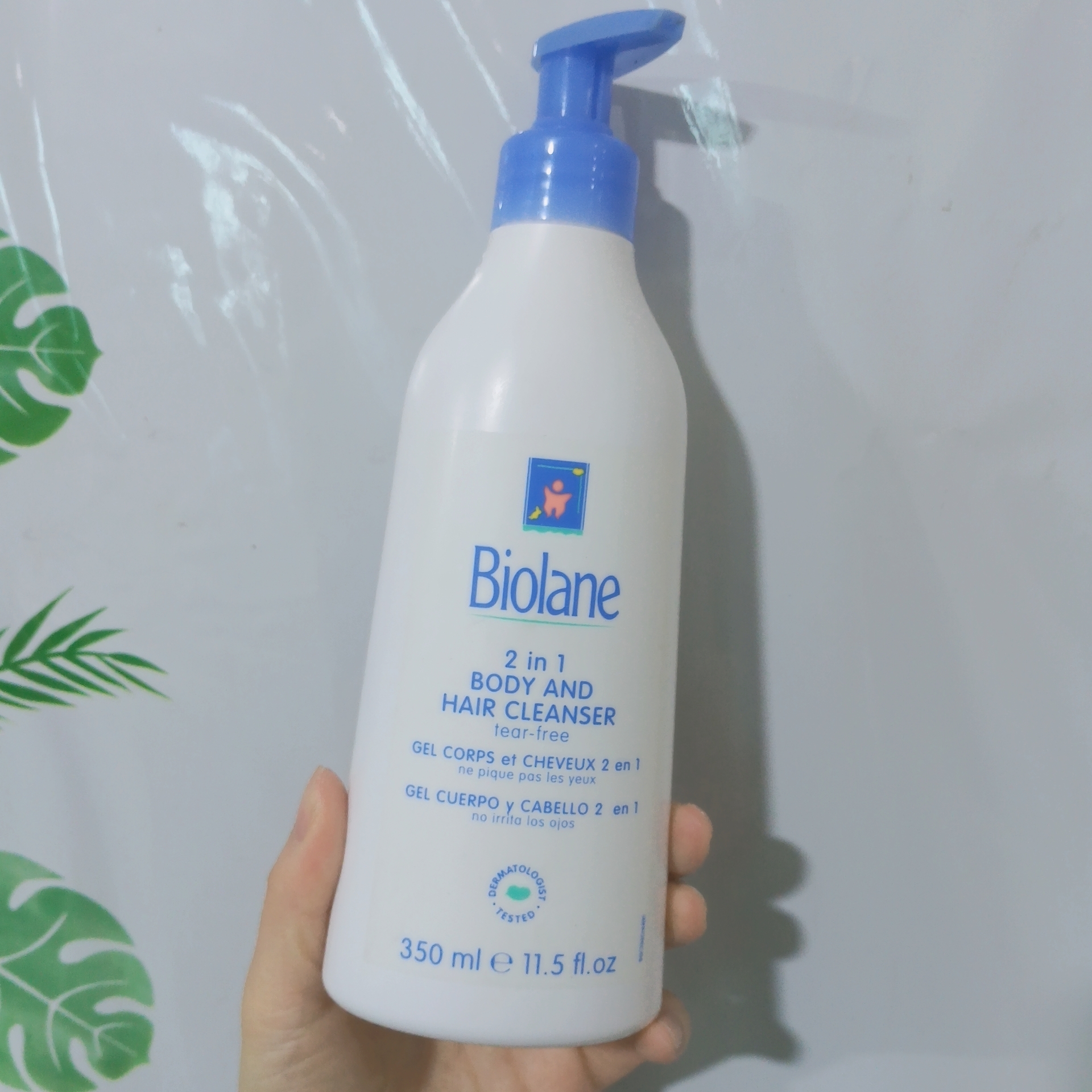 法国进口法贝~er婴儿2合1柔和洗发沐浴乳350ml 洗发水沐浴露清洁