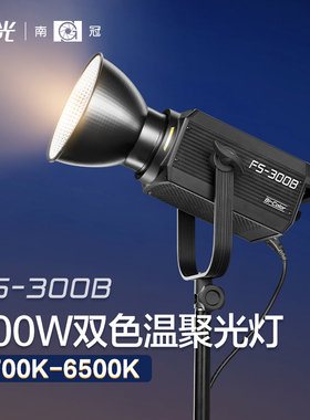 南光FS-300B双色温人像影棚摄影像补光灯常亮直播视频柔光灯
