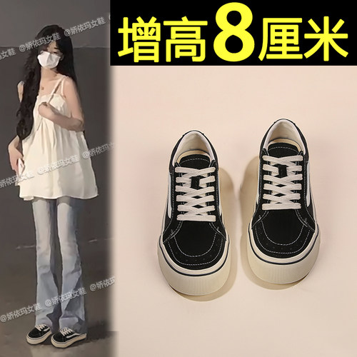 2024新款爆款黑色帆布鞋女