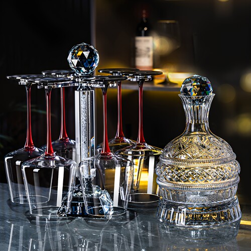 红酒杯套装家用高级感摆件高脚杯