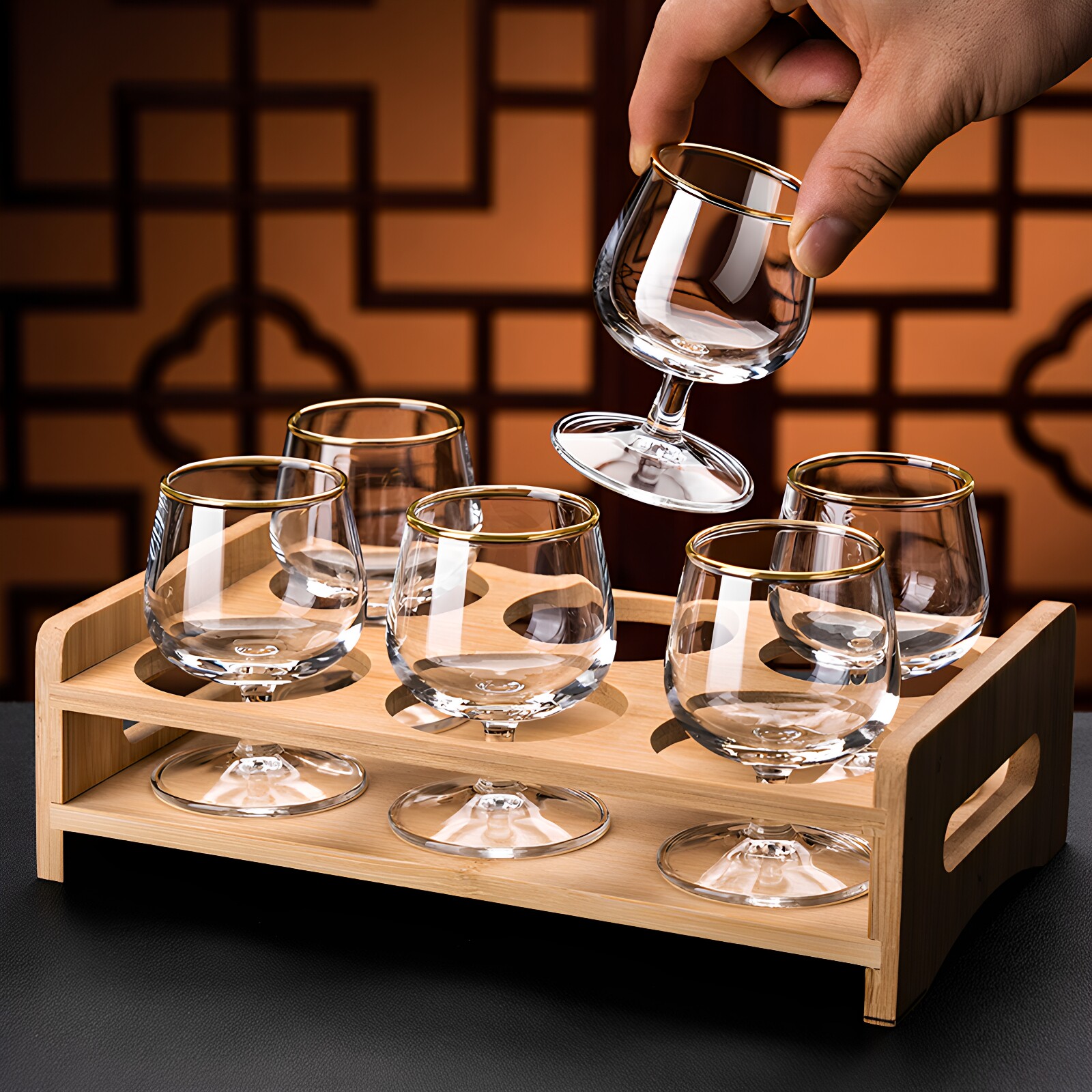 白酒杯分酒器家用一两二两套装图片