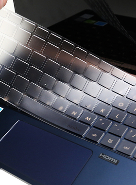 13.3寸华硕灵耀Deluxe13键盘膜U3300FN 灵耀U2代键盘保护膜防尘垫键位套UX333F UX334笔记本电脑全面屏幕贴膜